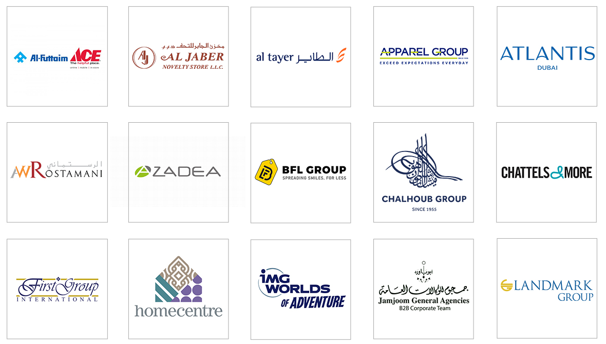 Gifts & Lifestyle Middle East - Buyers exhibitor logos